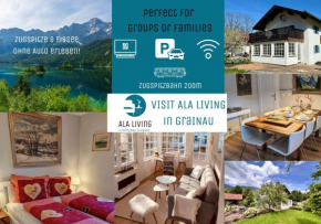 ALA Living Edelweiß Apartment stilvoll Urlauben! Traumhafter Ausblick, Sonnenterrasse, 200m zur Zugspitzbahn!